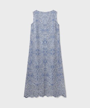 GRACE CONTINENTAL フラワーカットワークワンピース【限定カラー】 ブルー