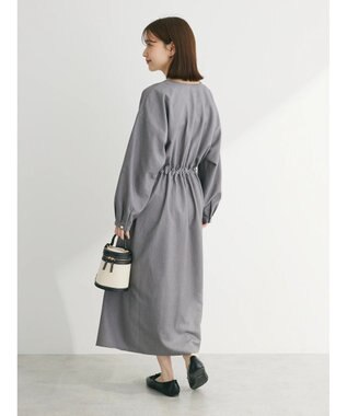 Green Parks ・ＥＬＥＮＣＡＲＥ　ＤＵＥ　Ｖネックイロイロ釦ワンピース Gray Mixture