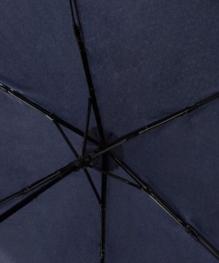 MOONBAT 【WEB限定/軽量】POLO RALPH LAUREN（ポロ ラルフローレン） 折りたたみ傘 ポロベア×チェックパイピング 無地 FLAG BEAR ネイビーブルー