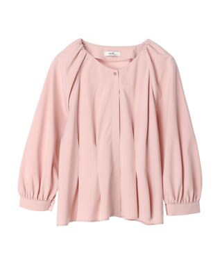 earth music&ecology ペプラムブラウス Pink