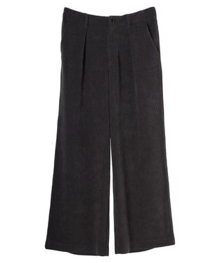 Green Parks コーデュロイワイドパンツ Charcoal Gray