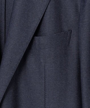 GOTAIRIKU セットアップ対応【カイテキ７機能】ドライジャージー ジャケット_ヘリンボーン柄(26年モデル) ネイビー×ヘリンボーン柄