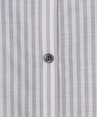 J.PRESS LADIES L シアーピンストライプ カットソー スカイブルー×スレート系1