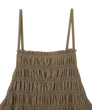 CRAFT STANDARD BOUTIQUE ギャザーデザインキャミワンピース Light Brown