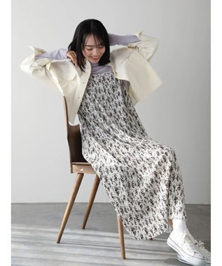 Green Parks 前後２ｗａｙ　プリーツキャミワンピース Ecru