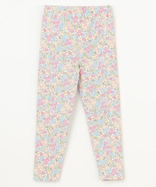 ANY KIDS 総柄フルレングスレギンス オフホワイト×小花柄