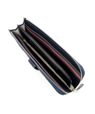 IBIZA パレータ　牛革　L字ファスナー長財布 紺