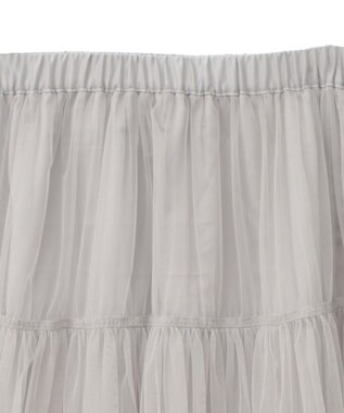 AMERICAN HOLIC ティアードチュールスカート Light Gray