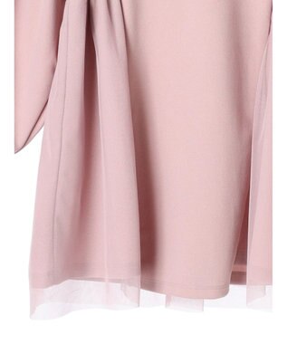 earth music&ecology チュールドッキングチュニック Pink Beige