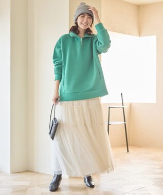 AMERICAN HOLIC ティアードチュールスカート Ivory