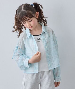 ANY KIDS シアーチェックシャツ