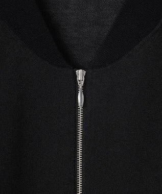 ICB 【洗える】ドライシアージップアップブルゾン ブラック系