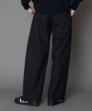 WEGO カバーフィットバルーンスラックス ブラックストライプ