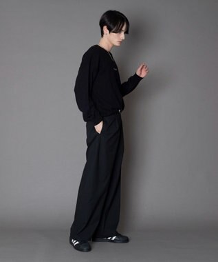 WEGO カバーフィットバルーンスラックス ブラックストライプ