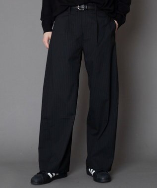 WEGO カバーフィットバルーンスラックス ブラックストライプ