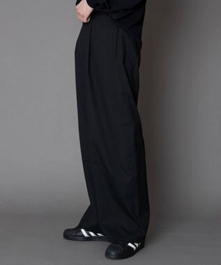 WEGO カバーフィットバルーンスラックス ブラックストライプ