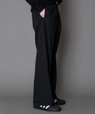 WEGO カバーフィットバルーンスラックス ブラックストライプ