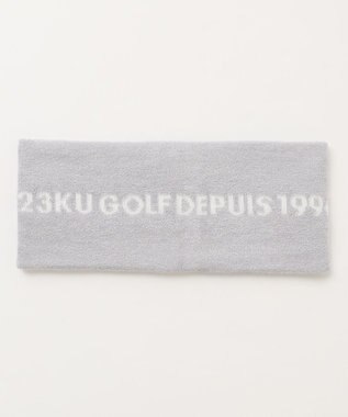 23区GOLF 【MEN】【ウォッシャブル】スヌード付き 裏モールパーカー ニット ホワイト系