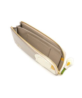 IBIZA プレーサ　L字ファスナー長財布 ピンクベージュ