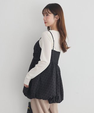 earth music&ecology ドットバルーンキャミチュニック Dot