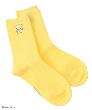 Green Parks Ｍｉｆｆｙ／ワンポイントカラーソックス Yellow