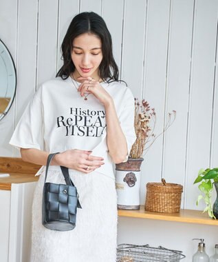 WEGO 【新色追加/手洗い可】グラフィックショートT オフホワイト