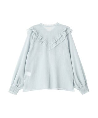 YECCA VECCA ラッフルレースブラウス Mint
