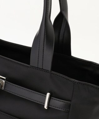 ICB 【A4サイズ収納可】ベルトバックルトート ブラック