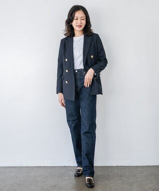 caqu boy`s cutⅡ テーパードストレートデニム ワンウォッシュ rinse