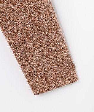 JOSEPH ABBOUD 【イタリア糸使用・伸縮性】マルチカラームリネ ニットブルゾン オレンジ系