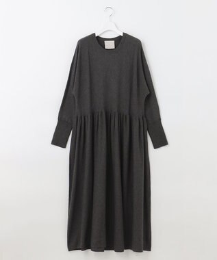 UNFILO 【新色追加】スタイルアップニット ワンピース グレー系