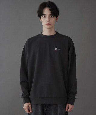 WEGO 【ユニセックス着用ITEM】AIRFUNCTIONワンポイントプルオーバー ダークグレー