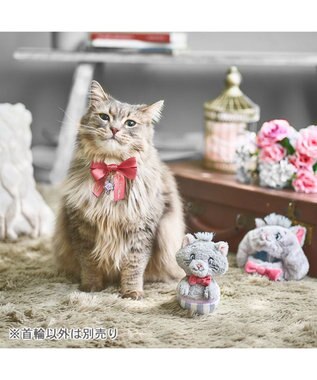 PET PARADISE ディズニー ベルリオーズ 猫首輪 S / M レッド