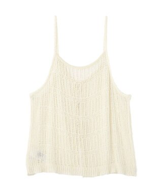 CRAFT STANDARD BOUTIQUE ノットヤーン透かしビスチェ Off White