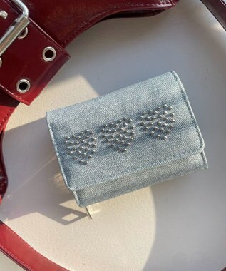 WEGO スタッズデザインウォレット ブルーその他