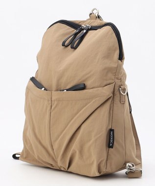 LA BAGAGERIE 【MONICA】フロントポケット2WAYバッグ グレージュ