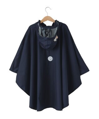 MOONBAT 【ポーチ付き】ポールアンドジョー キッズレインポンチョ ネイビーブルー