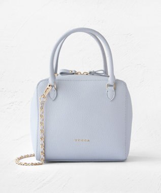 TOCCA ECLAT CARRE LEATHERBAG レザーバッグ ブルー系