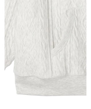 CRAFT STANDARD BOUTIQUE ケーブル柄カットパーカー2 Oatmeal
