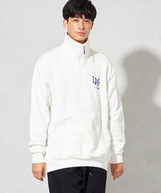 SHARE PARK MENS 【UNISEX】MVS裏毛ハーフジップスウェット（L・XLサイズ） ホワイト