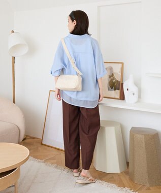 Green Parks 裾レイヤードショートスリーブシャツ Beige