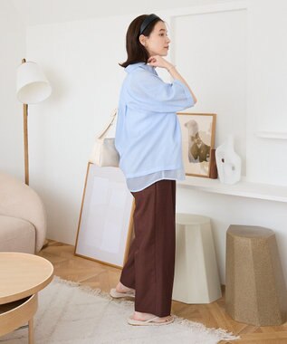 Green Parks 裾レイヤードショートスリーブシャツ Beige