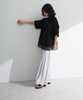 Green Parks 裾レイヤードショートスリーブシャツ Beige