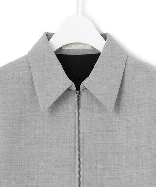 ICB L モスリンボンディング ブラウス ライトグレー系