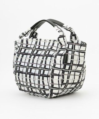 Y'SACCS 総柄プリントトートバッグ ブラック