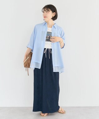 Green Parks 裾レイヤードショートスリーブシャツ Beige