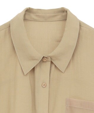 Green Parks 裾レイヤードショートスリーブシャツ Beige