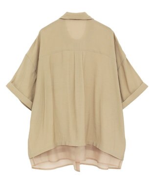Green Parks 裾レイヤードショートスリーブシャツ Beige