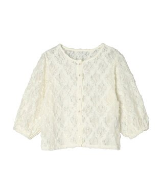 Green Parks ・SUGAR SPOON フラワーレースカーディガン Off White