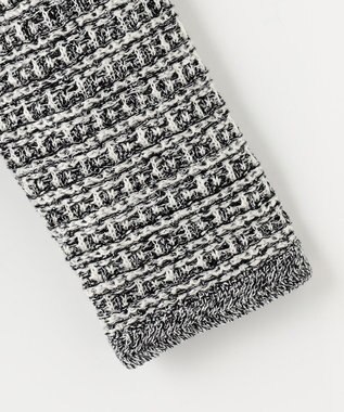 J.PRESS LADIES 【洗える】TWEED KNIT ミドル カーディガン ブラック系5